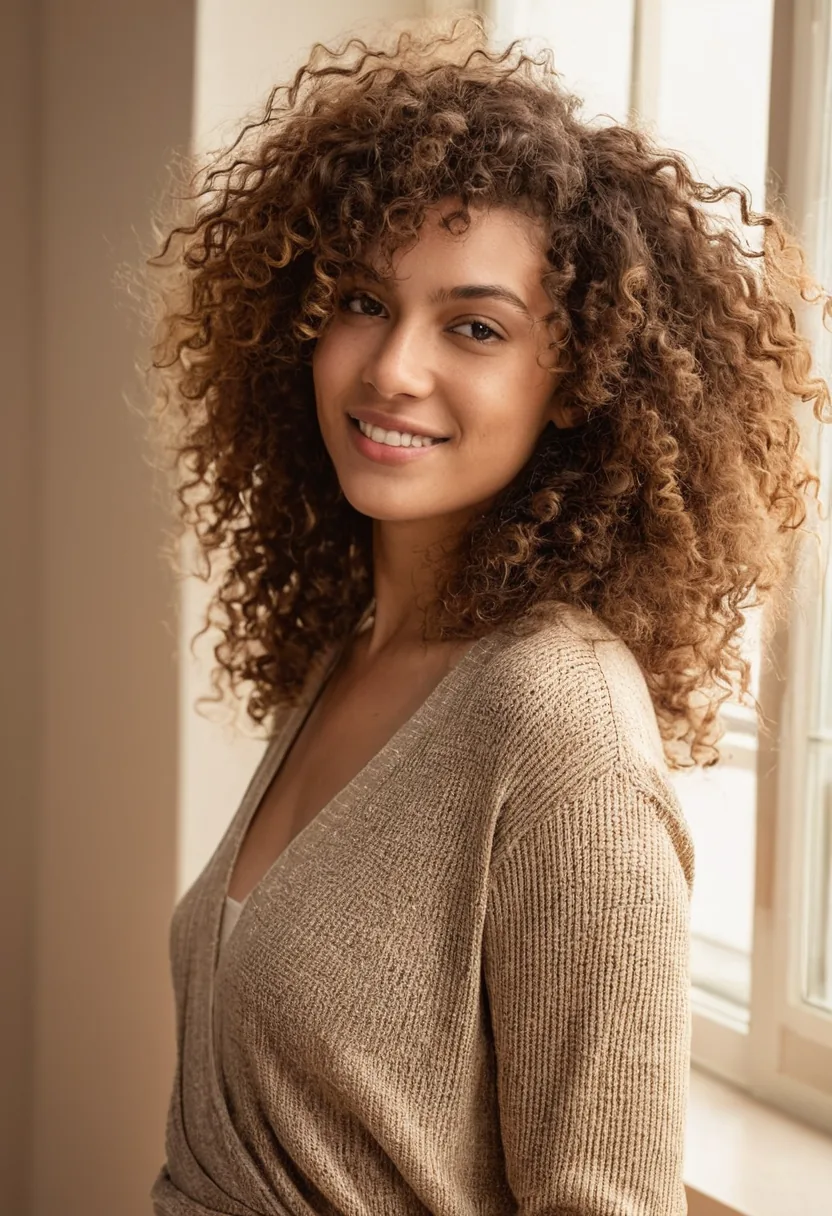 Definierte Locken mit natürlichem Glanz